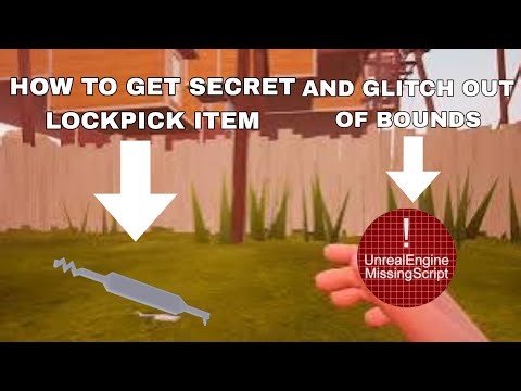 Hello neighbor act 3 how to get lockpick by glitching out of bounds [ACT 3][HOW TO GET LOCKPICK]