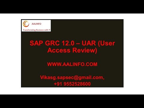 SAP GRC 12.0 UAR