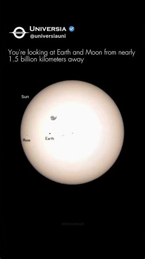 Earth and Moon Seen From 1.5 Billion Kilometers Away 🌍☀️