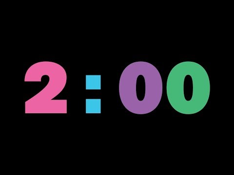 2 minutes Silent Classroom Timer – Bright Numbers, No Distractions
