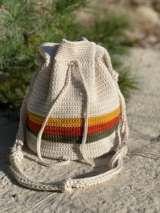Bucket Purse Crochet Pattern- Boho Chic Purse- Purse With Drawstring- Crochet Hand Bag - Etsy