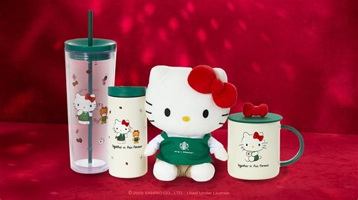 Starbucks introduces new Hello Kitty merchandise as part of their 2025 Holiday collection
