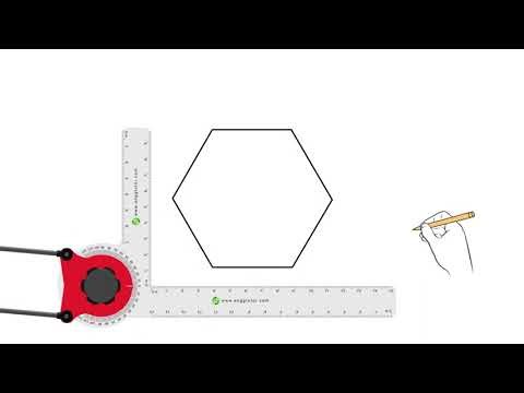 Construction of Regula Hexagon with the help of Mini Drafter