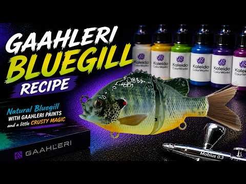 Painting a Bluegill Swimbait Using Only Gaahleri Paints & Airbrushes