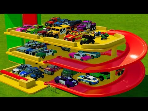 TRANSPORTING ALL NEW POLICE CARS & EMERGENCY VEHICLES WITH BIG TRUCKS! - Farming Simulator 22