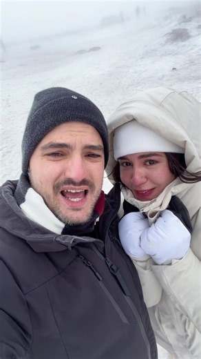 Ficou anos me pedindo VAMO VER A NEVE VAMO VER A NEVE… Então toma! ☃️❄️