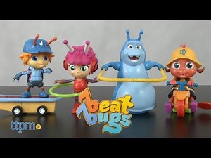 Beat Bugs Motion-Mania Biking Buzz, Hoop It Up Kumi, Rope Jumping Walter & Jay from Blip Toys