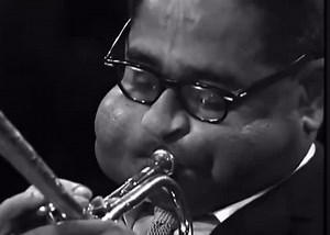 🌱 on Instagram: "dizzy gillespie’s trumpet was as legendary as his iconic puffed-out cheeks"
