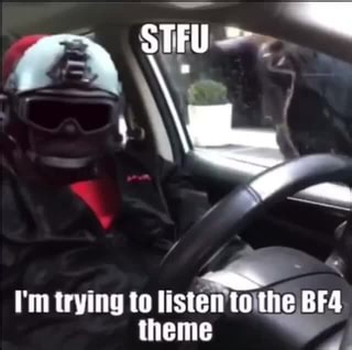 Trying to listen to the thene - iFunny