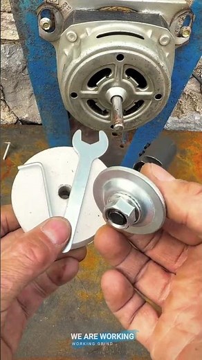 🛠️ DIY Washing Machine Motor to Bench Grinder Conversion