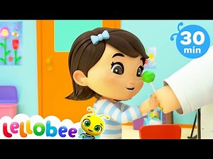 Wobbly Tooth Song - Going to the Dentist | Playground for Kids | Lellobee | Moonbug for Kids
