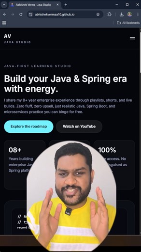 Abhishek Verma on Instagram: "Last Short of 2025 👋 What's coming in 2026 🧐 #reels Guess the dash? #instagramreels #codingreels #techreels #developerlife #softwareengineer #programminglife #codingjourney #learninginpublic #techcreator #backenddeveloper #javadeveloper #coderlife #newyearvibes #2026goals #tech2026 #creatoreconomy #indiantech #buildinpublic"