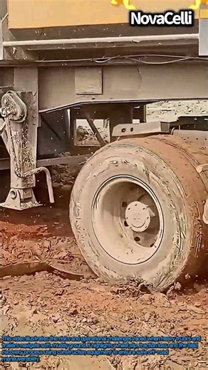 Heavy Truck Traction Control Mud Muddy Ground Drive #worker #process #truck #construction