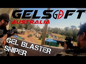50 Meter GEL BALL SHOT part2 [Gelsoft Australia] M24 Gel blaster gameplay