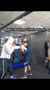 Basic Boxing Clinch Work #boxing #boxingtraining #boxingworkout #boxe #training | Learn Boxing At Home