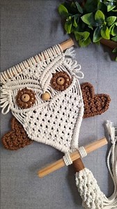 Macrame owl #diy #bohodecor #macrameowl #macramewallhanging #macramedecor #macrame #macrameprojects