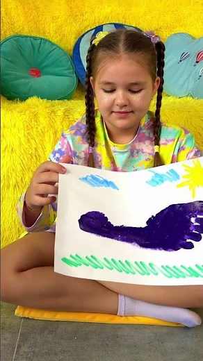 👣🚗 Oops! A Footprint Became a Car! Fun Drawing Trick #art #kids
