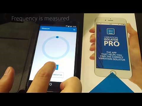 Anti vibration mounts on HVAC machine. Demo Machine AMC-MECANOCAUCHO