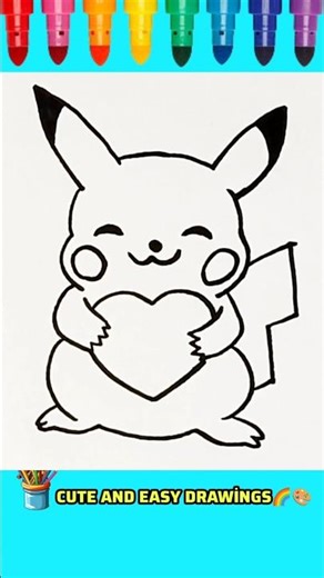 How to Draw Pikachu | Easy and Cute Pokémon Drawing for Kids | Step-by-Step Drawing Tutorial