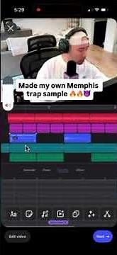 Kato on the track makes his own Mephis sample on Soundtrap