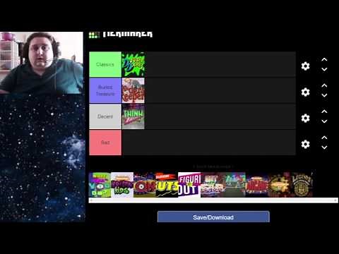 Game Show Tiermaker - Nickelodeon Game Shows (1986-2003)