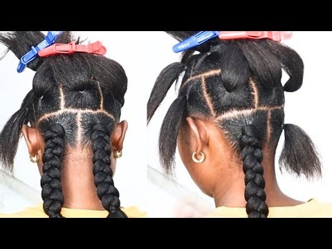Easy And Affordable Jumbo Box Braid Using braid extension in colour One/step by step tutorial