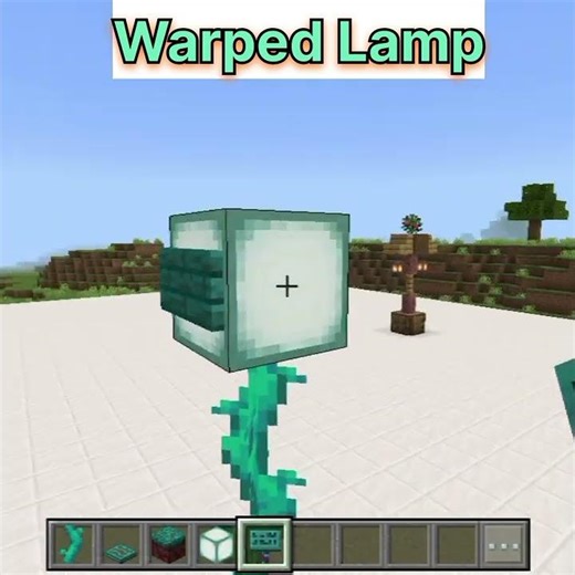 How to build Warped Lamp in minecraft #shorts #minecraft #minecraftyoutube #minecraftgameplay