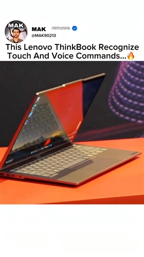 This Lenovo ThinkBook RecognizeTouch And Voice Commands...🔥 Plus Gen 7