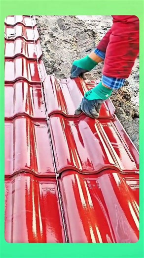 Several techniques used to install plastic roofing tiles, ensuring proper alignment, secure fast.