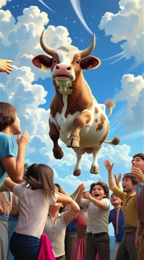 Flying Cow WOW ##Entertainment##animation##Facts##shorts##Video##shortfilms
