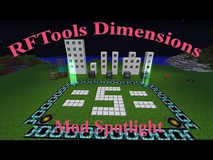 RFTools Dimensions Spotlight (Minecraft 1.10)