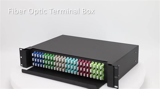 1U 24 Port SC LC Fiber Optic Patch Panel Sliding Rack Mount ODF Singlemode Multimode Black White Simplex Distribution