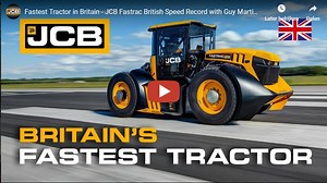 Snelste tractor in Groot-Brittannië 166,7 km per uur - JCB Fastrac's British Speed Record met Guy Martin