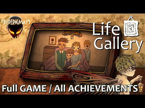 Life Gallery Full GAME Walkthrough / All Achievements (Point & Click Horror Game)