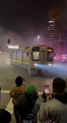 This train took drifting to a whole new level! 🚂💨 Who needs tires when you’ve got tracks? 😎🔥