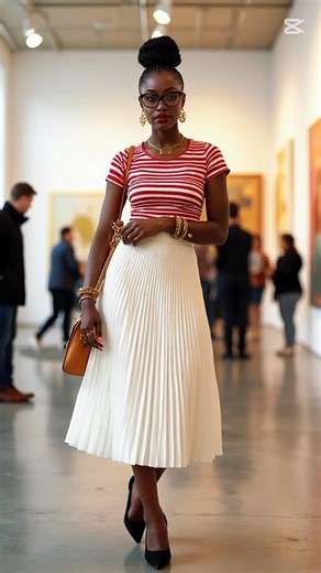 Simple way to style your pleated skirts #fashioninspo#outfitideas #fashionlookbook #styleguide#ootd