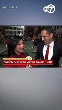 ABC7's Amanda del Castillo caught up with Mayor Daniel Lurie at SF's Chinese New Year Parade