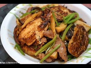 Hong Kong Recipe : Braised Bean Curd with Pork