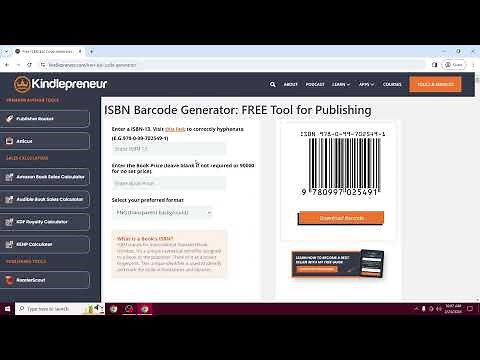 How to generate an ISBN Barcode