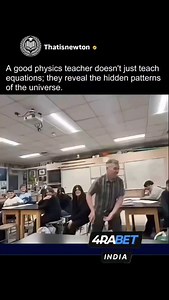 This physics teacher just turned class into a science show! From center of mass to projectile motion nothing grabs attention like real demos in action. Respect to the teachers who teach through thrill and make concepts unforgettable. Follow @thatisnewton ,All credits to respective creators/owners. DM for credits/removal #physicsclass #sciencefun #teachersofinstagram #crazyexperiment #projectilemotion #centerofmass #viralvideo #learningisfun #reelscience #scienceeducation | Thatis Newton