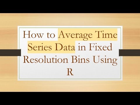 How to Average Time Series Data in Fixed Resolution Bins Using R