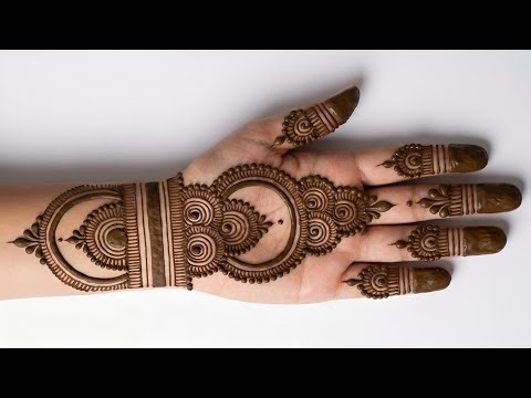 Easy mehndi design eid special | simple mehndi design | front hand mehndi design | new mehndi design
