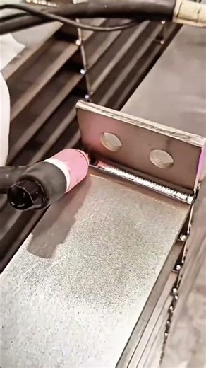Welding metal pieces using a TIG torch and filler rod to create strong industrial joints