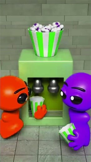 Sprunki x Geometry Dash Sparta Remix | Popcorn Machine Goes Crazy 🍿