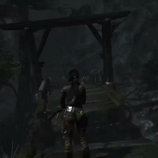 Lara Croft getting assaulted by a deer 🦌🎮