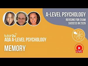 AQA A Level Psychology | Memory | Live Stream