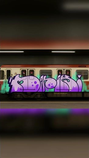 Graffiti timelapse - Procreate subway art (Marck)