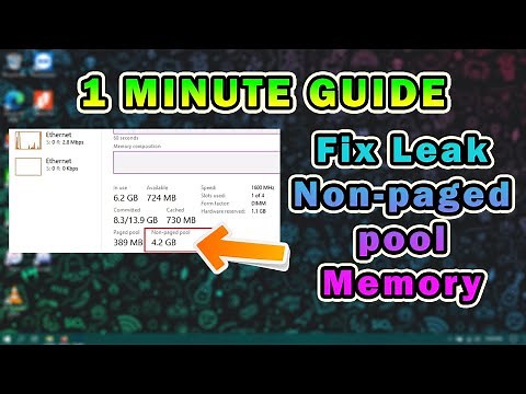 1 MINUTE GUIDE | Fix Memory LEAK | Non-paged pool Memory
