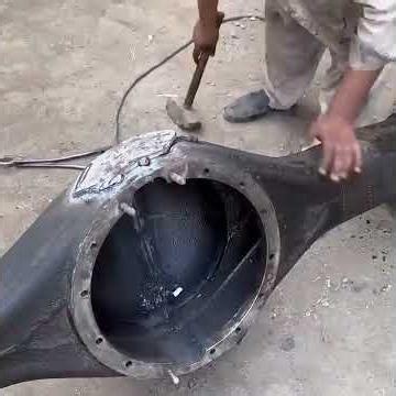 A Mechanic’s Masterstroke // Truck Front Axle Housing Restored Beyond Perfection #shorts