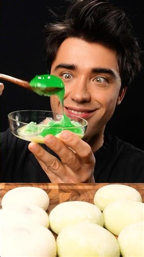 Dubai Pistachio Mochi Ice Cream & Jelly Pudding ASMR #mukbang #asmr #icecream